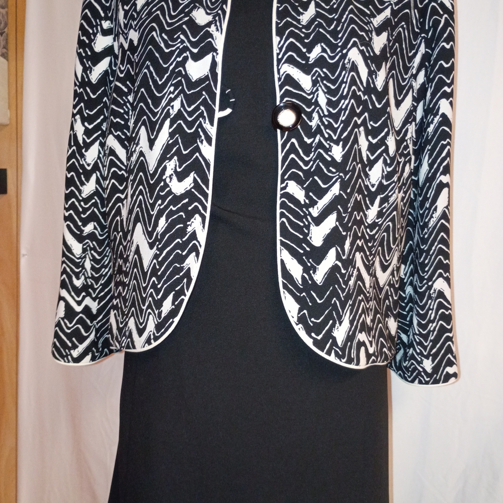 Emma James Zigzag Patterned Jacket With Black Mid… - image 5